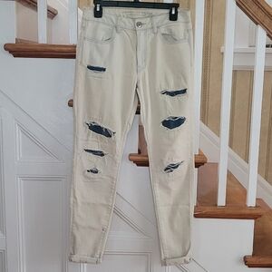 AMERICAN EAGLE OUTFITTERS Super Stretch Distressed Hi Rise Jean Jeggings Size 6